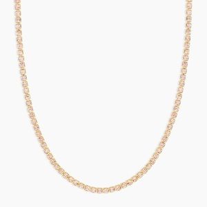 Gorjana 18k Gold Plated Brass Lexi Blush Pink Necklace Womens Jewelry